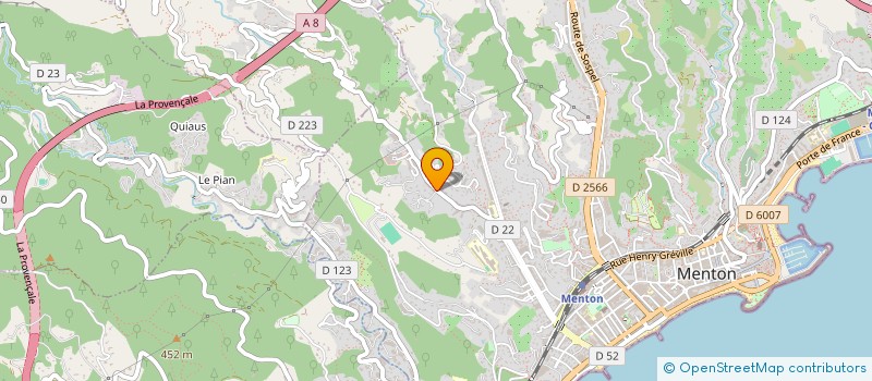 localisation de l'entreprise LES CHATAIGNIERS à MENTON