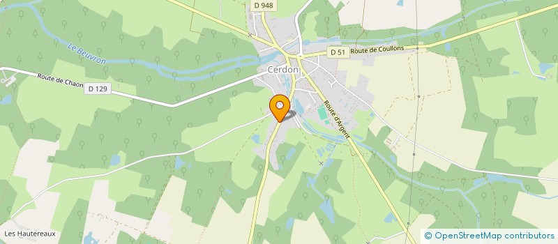 localisation de l'entreprise LES CHATAIGNIERS  CERDON