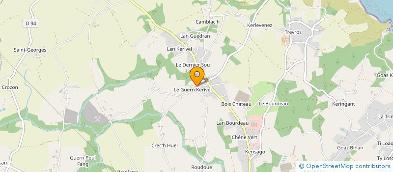 localisation de l'entreprise LES CHATAIGNIERS  PLOUHA