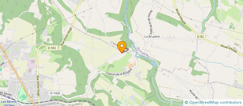 localisation de l'entreprise LES CHATAIGNIERS  LES ABRETS-EN-DAUPHINE