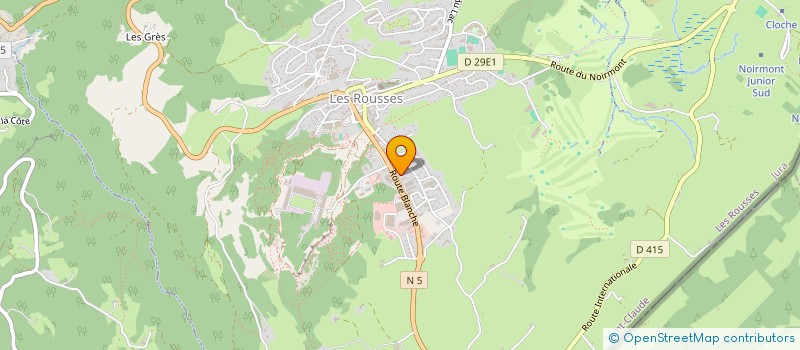 localisation de l'entreprise LES CHATAIGNIERS  LES ROUSSES