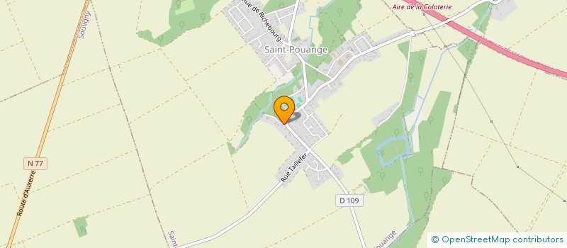 localisation de l'entreprise LES CHATAIGNIERS  SAINT-POUANGE