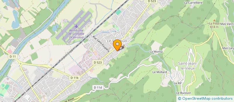 localisation de l'entreprise LES CHATAIGNIERS  LE VERSOUD