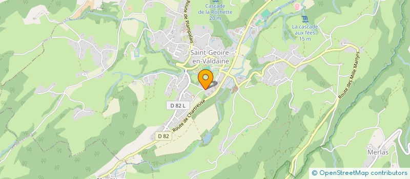 localisation de l'entreprise LES CHATEAUX DE LA VALDAINE  SAINT-GEOIRE-EN-VALDAINE