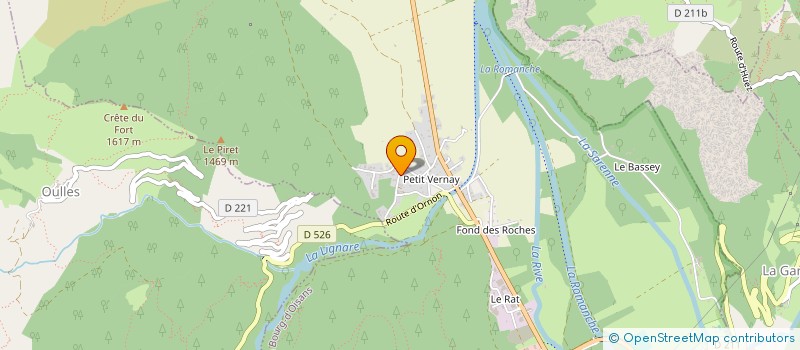 localisation de l'entreprise LES CHATELAINES  LE BOURG-D'OISANS