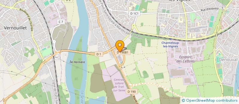 localisation de l'entreprise LES CHATELAINES LA CERISAIE  TRIEL-SUR-SEINE