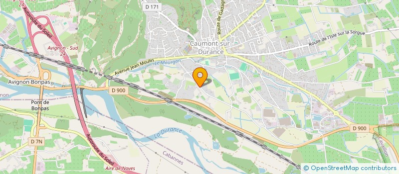 localisation de l'entreprise LES CHATENELLES  CAUMONT-SUR-DURANCE