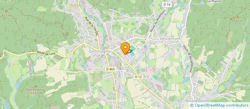 localisation de l'entreprise LES CHATMAGNYS LIBRES à GIROMAGNY