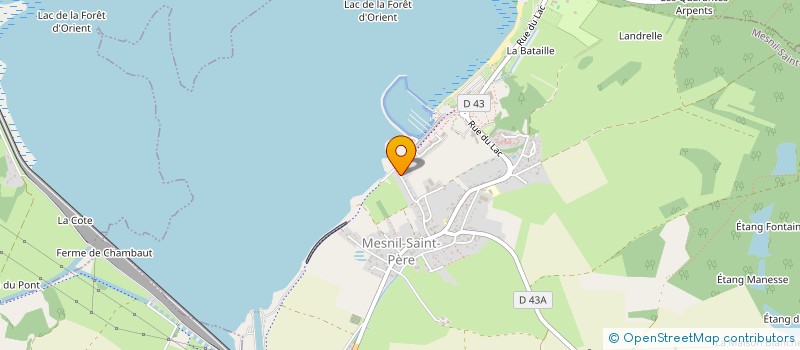 localisation de l'entreprise LES CHATMINETS DE MESNIL ST PERE  MESNIL-SAINT-PERE