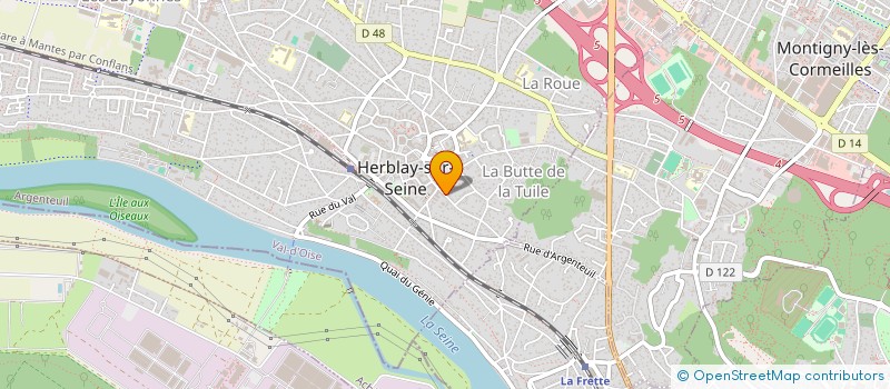 localisation de l'entreprise LES CHATONS HERBLAYSIENS  HERBLAY-SUR-SEINE