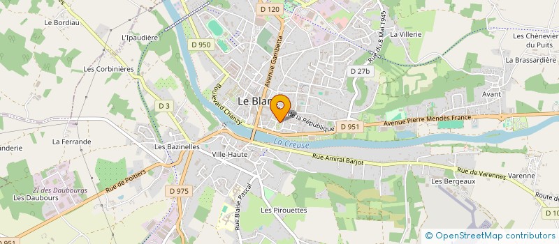 localisation de l'entreprise LES CHATS DE L'ESPOIR à LE BLANC