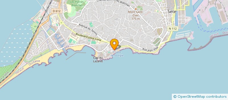 localisation de l'entreprise LES CHATS DE SETE à SETE