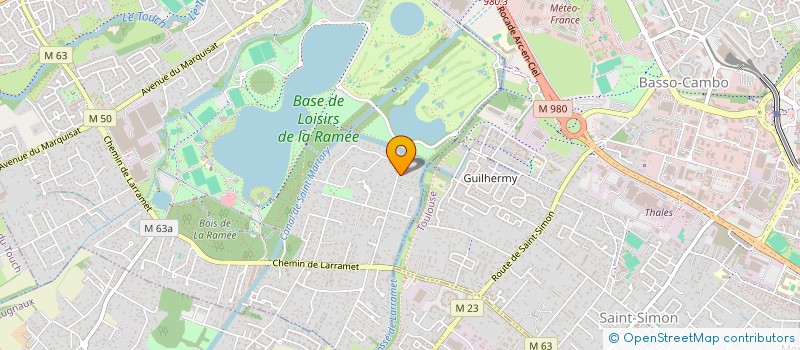 localisation de l'entreprise LES CHATS DE VIGNOLA  TOURNEFEUILLE