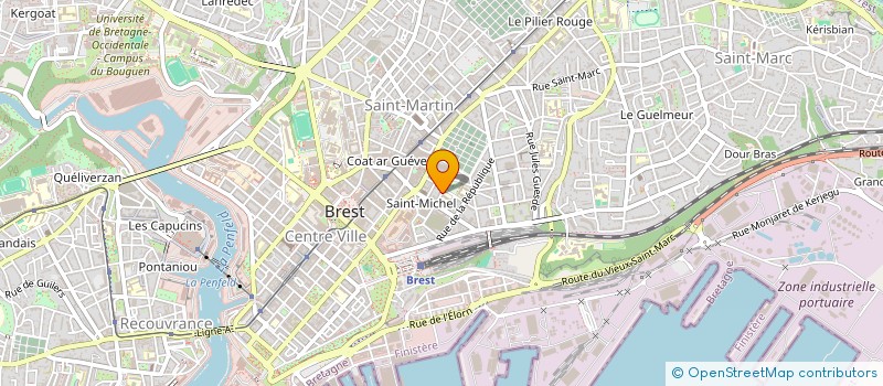 localisation de l'entreprise LES CHATS DES RUES DE BREST à BREST
