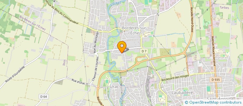 localisation de l'entreprise LES CHATS DU 65  BORDERES-SUR-L'ECHEZ