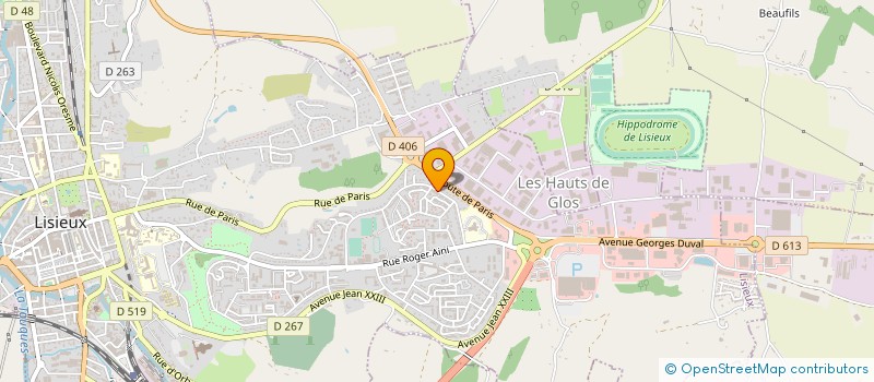 localisation de l'entreprise LES CHATS DU COEUR à LISIEUX