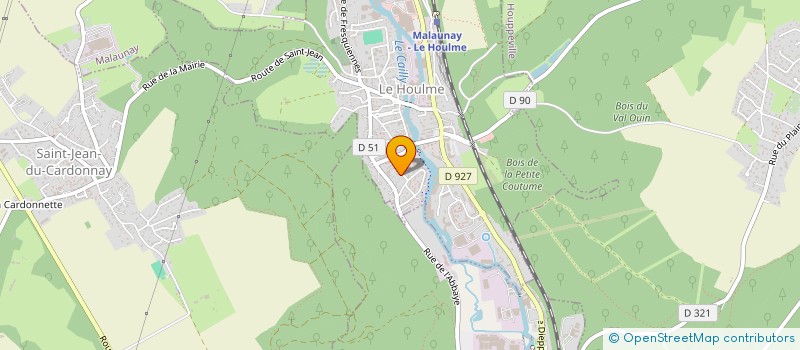 localisation de l'entreprise LES CHATS DU HOULME  LE HOULME