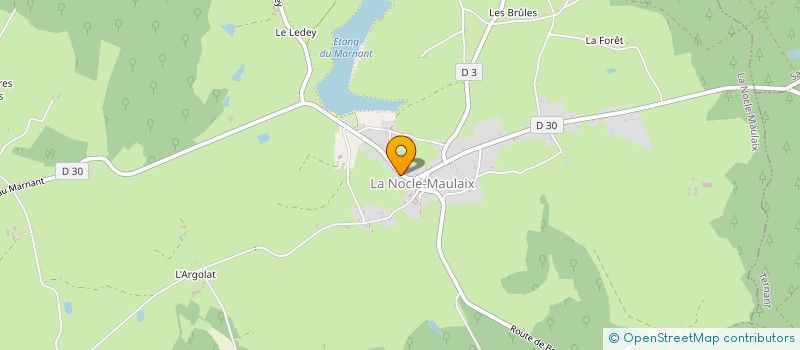 localisation de l'entreprise LES CHATS DU MARNANT à LA NOCLE-MAULAIX