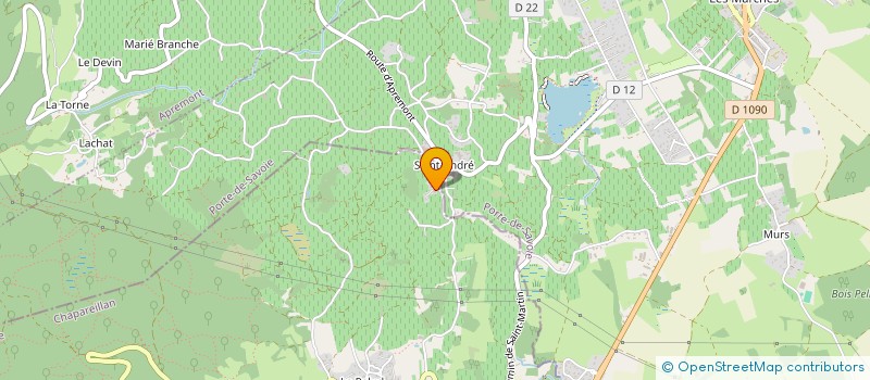 localisation de l'entreprise LES CHATS DU MAS DES MORELLES  CHAPAREILLAN