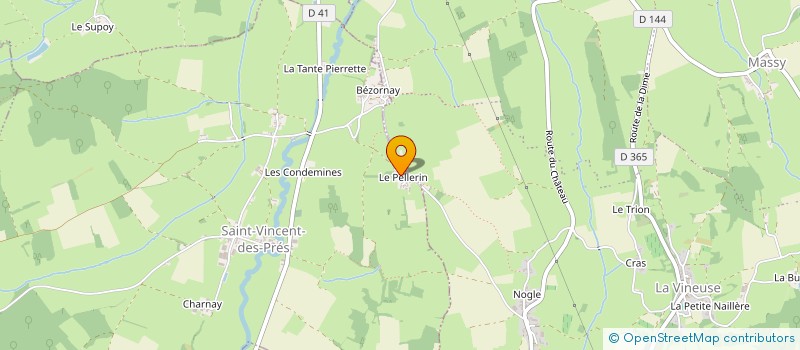 localisation de l'entreprise LES CHATS DU PELERIN  SAINT-VINCENT-DES-PRES