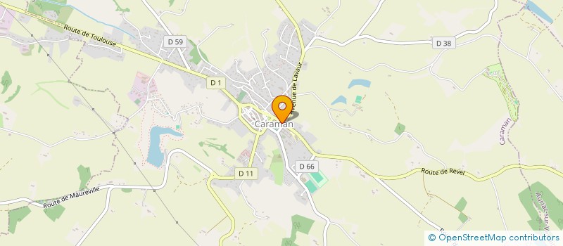 localisation de l'entreprise LES CHATS GLACES à CARAMAN