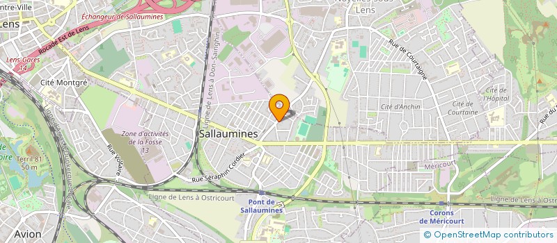 localisation de l'entreprise LES CHATS LAUMINOIS  SALLAUMINES