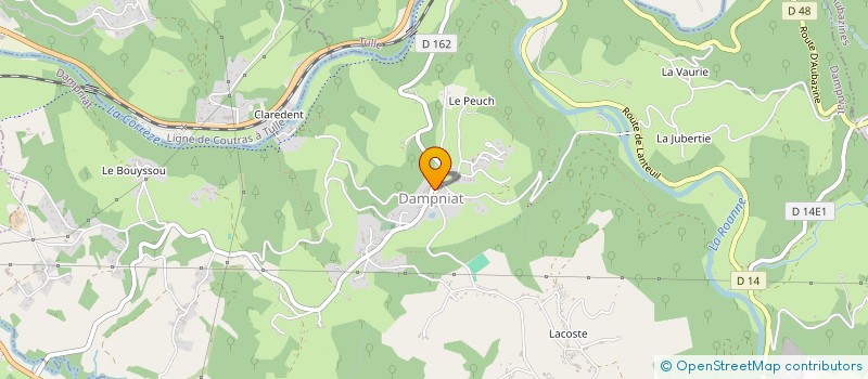 localisation de l'entreprise LES CHATS LIBRES DE DAMPNIAT  DAMPNIAT