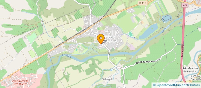 localisation de l'entreprise LES CHATS LIBRES DE ST JEAN PLA  DE CORTS  SAINT-JEAN-PLA-DE-CORTS