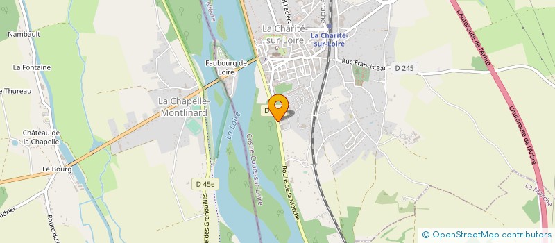 localisation de l'entreprise LES CHATS LIBRES DU CH PIERRE LOO à LA CHARITE-SUR-LOIRE