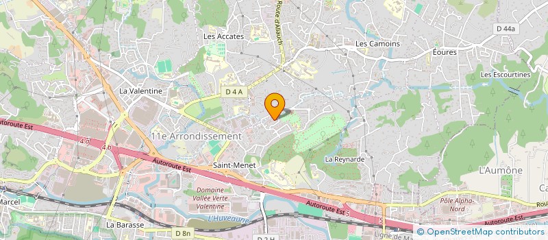 localisation de l'entreprise LES CHATS LIBRES DU HAMEAU DE LA ROCHE  MARSEILLE