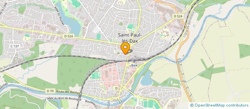 localisation de l'entreprise LES CHATS LOUPES à SAINT-PAUL-LES-DAX