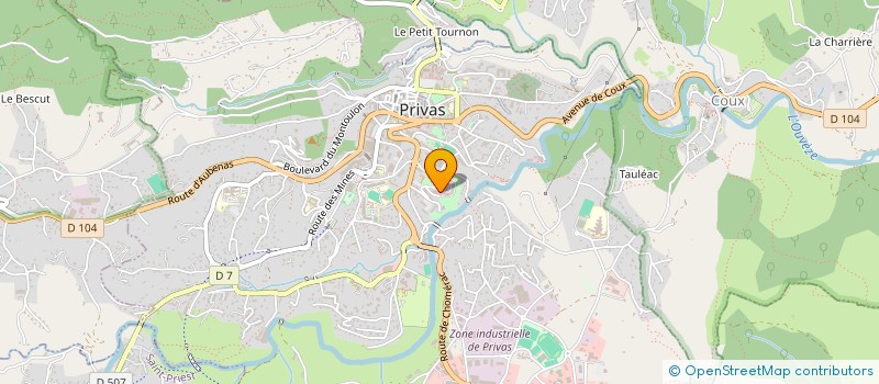 localisation de l'entreprise LES CHATS SANS FAMILLE  PRIVAS