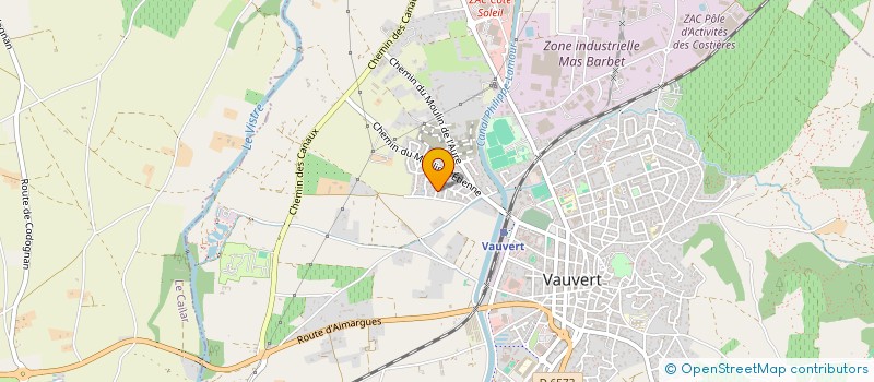 localisation de l'entreprise LES CHATS VAUVERDOIS à VAUVERT
