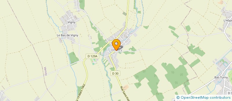 localisation de l'entreprise LES CHATS VENIZIENS  VENIZY