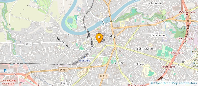 localisation de l'entreprise LES CHAUDOUDOUX à ALBI