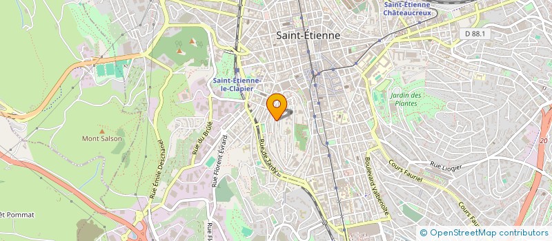 localisation de l'entreprise LES CHAUDS SONS  SAINT-ETIENNE