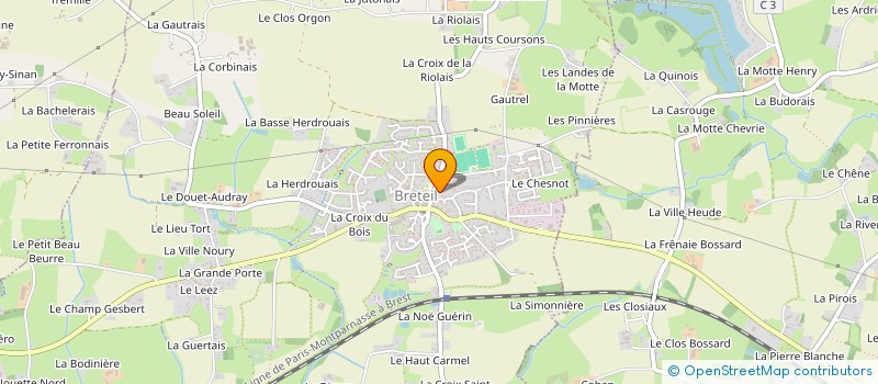 localisation de l'entreprise LES CHAUFFAUX  BRETEIL