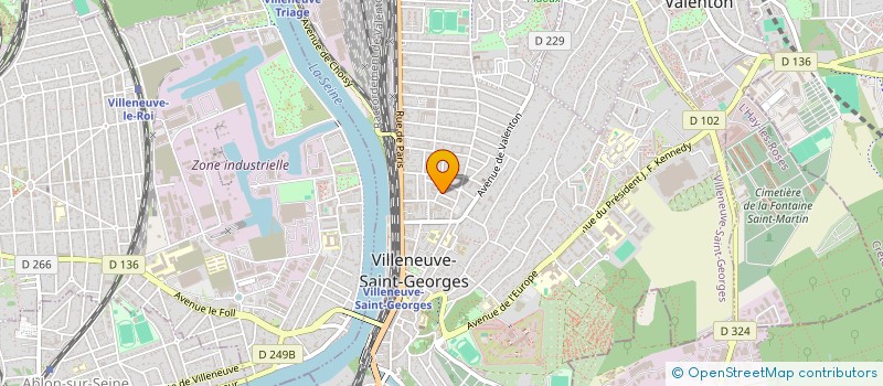 localisation de l'entreprise LES CHAUFFEURS FRANCAIS à VILLENEUVE-SAINT-GEORGES