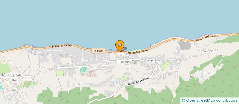 localisation de l'entreprise LES CHAUFOURS  LUGRIN