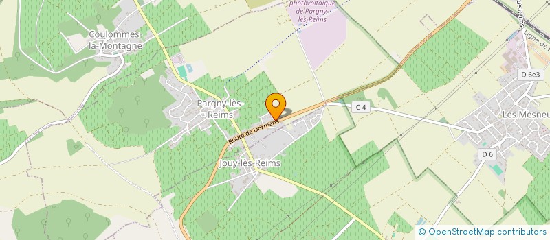 localisation de l'entreprise LES CHAULINS  PARGNY-LES-REIMS