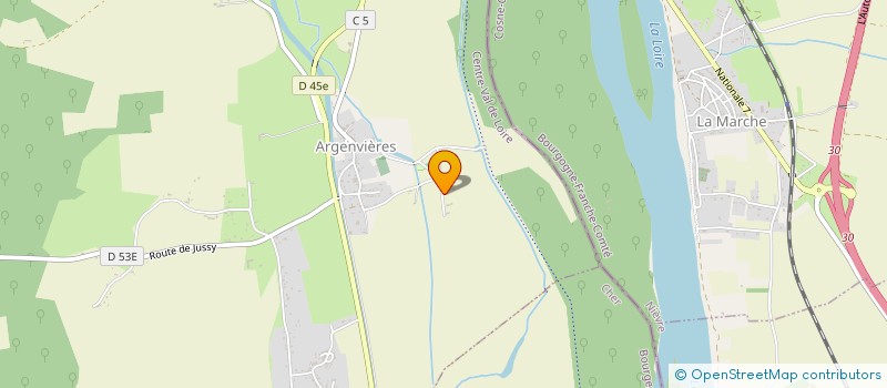 localisation de l'entreprise LES CHAUMES  ARGENVIERES