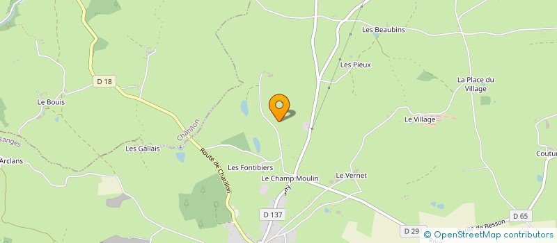 localisation de l'entreprise LES CHAUMES D ALLIER  CRESSANGES