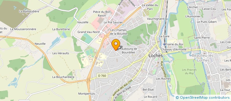 localisation de l'entreprise LES CHAUMES D OR  LOCHES