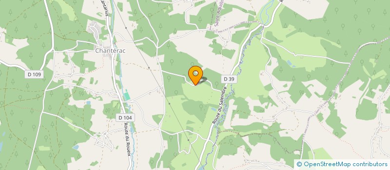 localisation de l'entreprise LES CHAUMES EST  CHANTERAC