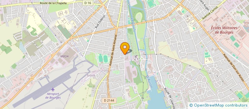 localisation de l'entreprise LES CHAUMETTES  BOURGES