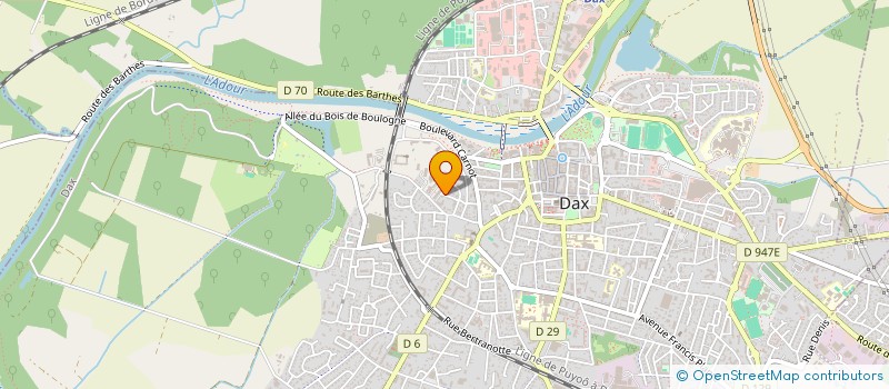 localisation de l'entreprise LES CHAUMIERES à DAX
