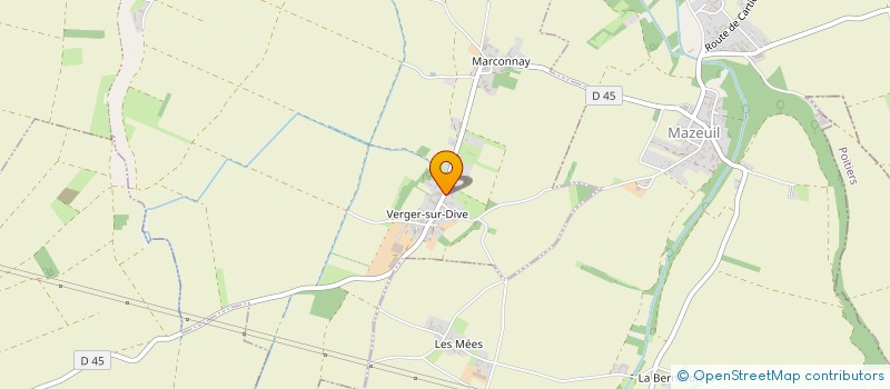 localisation de l'entreprise LES CHAUMIERES DU VERGER  LA GRIMAUDIERE