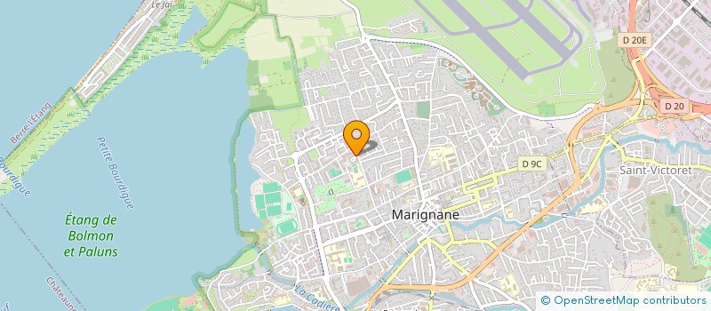 localisation de l'entreprise LES CHAUMIERES PROVENCALES à MARIGNANE