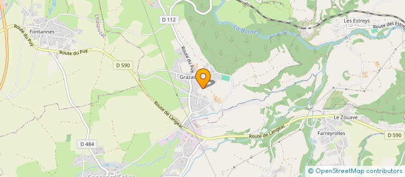 localisation de l'entreprise LES CHAUMIERS DU MEZENC  SAINT-VIDAL