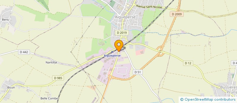 localisation de l'entreprise LES CHAURIATS  AIGUEPERSE